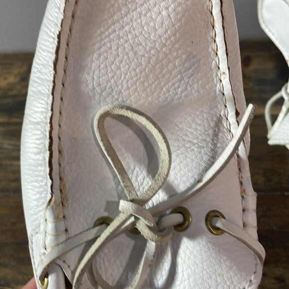 Zara men white boat shoes leather size 9 made in Portugal - Picture 14 of 17